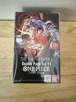 Bandai One Piece Card Game Time of Battle Double Pack Set 11 Japanese 2 Packs - Image 1