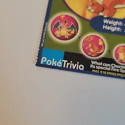 Pokemon Poketrivia Card Charmeleon #05 Mewtwo Strikes Back Scene #1 Perforated - Image 2