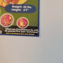 Pokemon Poketrivia Card Charmeleon #05 Mewtwo Strikes Back Scene #1 Perforated - Image 3