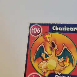 #06 CHARIZARD Burger King 1999 Promotional PokeTrivia Original POKEMON CARD Perf - Image 5