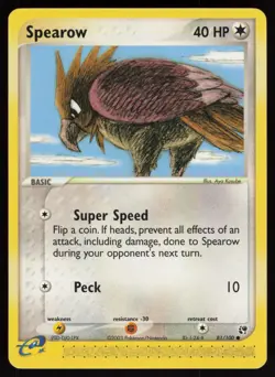 E-Reader Spearow 81/100 Sandstorm Aya Kusube Pokemon TCG Card - Image 1