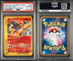 Pokemon PSA 10 Moltres 1st Ed Mysterious Mountains Holo Japanese 019/088 - Image 3