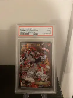 Pokemon Team Magmas Groudon EX Double Crisis 2015 PSA 6 - Image 1