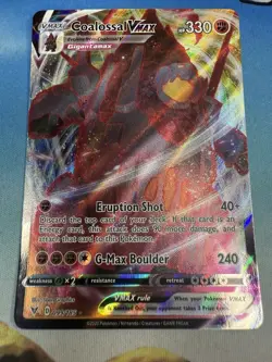 Coalossal VMAX 099/185 Vivid Voltage Full Art Ultra Rare Pokemon Card - Image 1