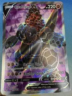 Coalossal V 173/185 Vivid Voltage Full Art Ultra Rare Pokemon Card - Image 1