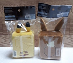 Pokemon Card Game Eevee Pikachu Plush Card Deck Case set of 2 JAPAN - Image 2