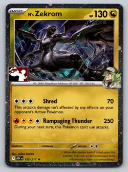 Zekrom Holo Prize Pack Series Cards 155/217 NM C2 - Image 1