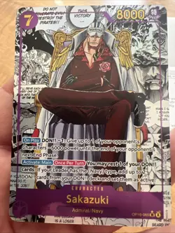 One Piece Sakazuki OP16-065 SEC Manga OP16 Card Game English Mint - Image 1