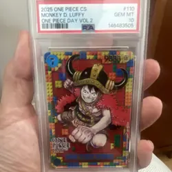 PSA 10 2025 One Piece Card Game Monkey D. Luffy ONE PIECE DAY Vol.2 #110 - Image 1