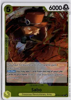 OP12-100 Sabo Rare English One Piece TCG Card OP12 Legacy of the Master - Image 3