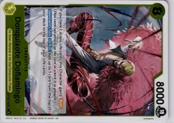 One Piece OP12-107 Donquixote Doflamingo Foil Rare English Trading Card TCG - Image 5