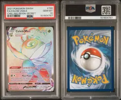 PSA 10 GEM MINT Celebi VMAX 199/198 Chilling Reign Rainbow Secret Rare Pokemon - Image 3