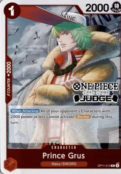 Prince Grus (Judge Pack Vol. 7) R One Piece Promotion Cards OP11-013 One Piece - Image 1