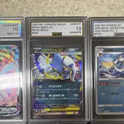Pokemon TCG 10 Graded Card Lot Kyurem VMAX Mega Absol EX Eeveelutions Promo - Image 3
