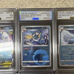 Pokemon TCG 10 Graded Card Lot Kyurem VMAX Mega Absol EX Eeveelutions Promo - Image 4
