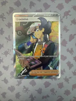 Giacomo - 252/193 - Pokemon Paldea Evolved Full Art Ultra Rare Card NM - Image 1
