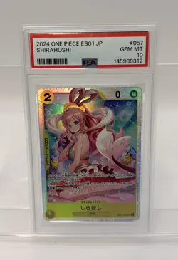 PSA10 Shirahoshi EB01-057 One Piece Card Japanese GEM MT - Image 3
