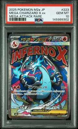 PSA 10 Mega Charizard X ex 223/193 M2a Japanese Pokemon Card GEM MT - Image 1