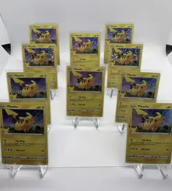 10x Lot Pokemon 25th Anniversary Pikachu Promo Holo Stamped General Mills Cereal - Image 1