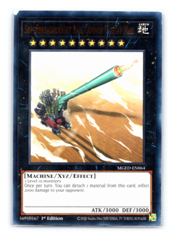 LP Superdreadnought Rail Cannon Gustav Max - MGED-EN064 Rare 1st Edition Yugioh - Image 1
