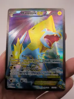 Pokemon Card Manectric EX 113/119 XY Phantom Forces FULL ART HOLO RARE - Image 1