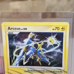 Pokemon Arceus LV.100 AR6 Lightning Holo Rare Platinum Arceus 2009 TCG Card - Image 2