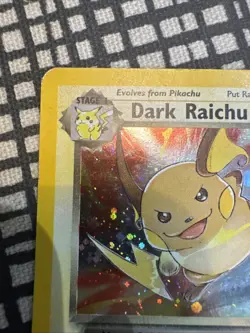Pokemon Card Dark Raichu 83/82 Team Rocket Very Good Condition - Image 4