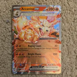 Arcanine EX 032/198 Double Rare Scarlet & Violet Pokemon Card TCG Holo - Image 1