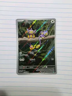 Pokemon TCG Aipom Paradox Rift 211/182 Holo Illustration Rare - Image 1