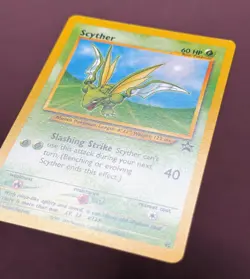 Pokemon 2000 Black Star Promo #45 Scyther, Wizards of the Coast Vintage Eng NM - Image 2