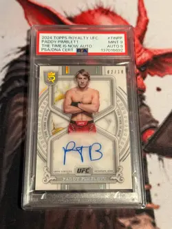 UFC - 2024 Topps Royalty- Paddy Pimblett The Time is Now /10 - #TIN-PP - PSA 9 - Image 1