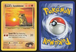 Brock's Sandshrew 72/132 Unlimited Common Gym Heroes Pokemon English NM - Image 3