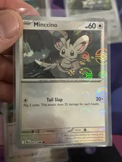 Minccino - 075/086 - Pokeball Reverse Holo- Black Bolt - Pokemon Card - Image 1