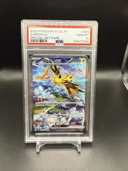 Zapdos ex 204/165 Sv2a: Pokemon Card 151 Holo (Japanese) PSA 10 - Image 1