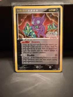 Pokemon TCG Sableye EX Crystal Guardians 10/100 Holo Rare Stamped - Image 1