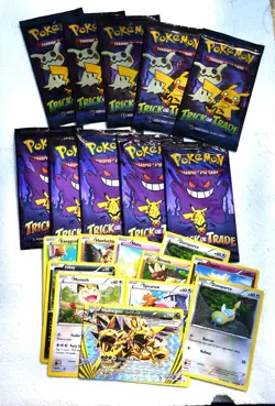 Pokemon 10 Trick or Trade sealed packs 2015 singles & Hydreigon Break 87/114 lot - Image 1