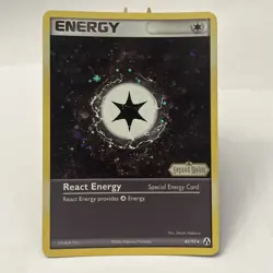 Pokemon TCG Legend Maker Stamped Holo React Energy 82/92 NM-MINT - Image 1