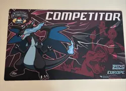 Pokemon TCG IC Competitor Mega Charizard X Playmat - EUIC 2026 - Exclusive - Image 1