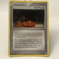 Full Flame - 74/92 - Stamped REVERSES Holo - EX Legend Maker - Pokemon TCG - NM - Image 1