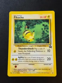 Pikachu 27 Promo Wizards Black Star Promos Pokemon LP - Image 1