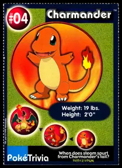 Charmander #04 Burger King Near Mint or Better - Pokemon Card - Image 1