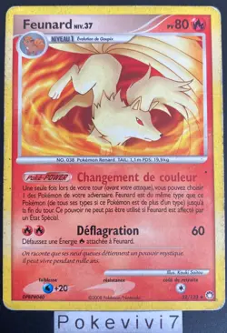 Carte Pokemon FEUNARD 32/123 Rare Diamant et Perle D&P FR OCCASION - Image 1