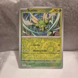 SCYTHER 001/162 COMMON TEMPORAL FORCES POKEMON REVERSE HOLO NM - Image 1