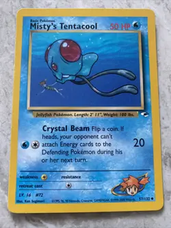Pokemon TCG - Misty's Tentacool - 57/132 - Uncommon Unlimited - WOTC - Image 1