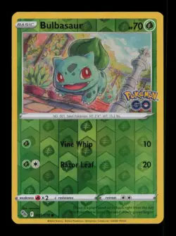 REVERSE HOLO BULBASAUR COMMON 001/078 NM POKEMON - Image 1