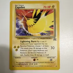 Pokemon TCG Zapdos 23/53 Wotc Promo Regular 70 HP Eng Basic Electric - Image 1