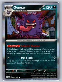 Gengar 050/088 Rare Perfect Order Pokemon Holo Near Mint - Image 1