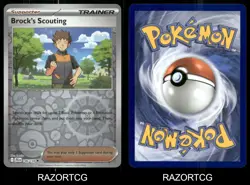BROCK'S SCOUTING 146/159 UC JOURNEY TOGETHER POKEMON REVERSE HOLO NM/M - Image 3