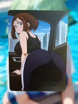 Ochaco Uraraka My Hero Academia Anime Waifu Sexy Goddess Doujin Lewd Hentai Card - Image 1