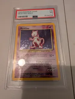 Mewtwo - Pokemon Base Set #10 - Near Mint PSA 7 - Original Legendary - Image 1